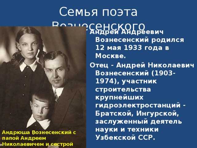Андрей вознесенский - биография, фото, стихи, личная жизнь поэта » биография, личная жизнь знаменитостей